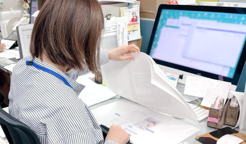 商品ごとに専任の製作管理担当がサポート