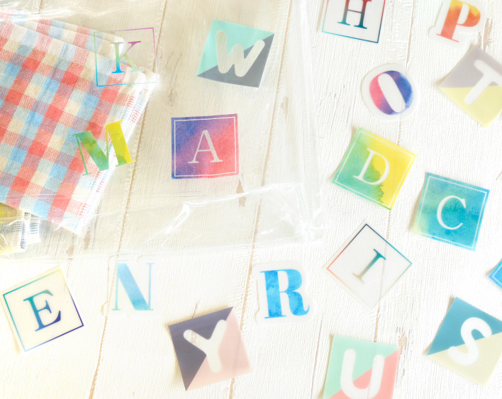 ミニクリアデコステッカー