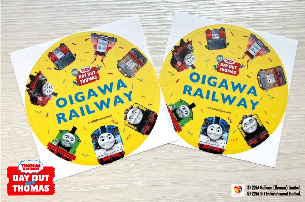 販促物制作事例：大井川鐵道株式会社様　スタッフ様用胸元シール