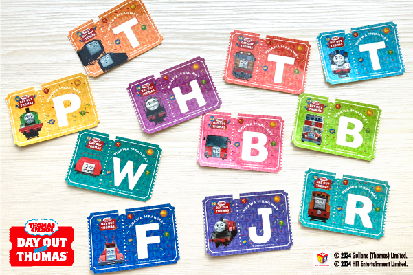 OEM(ODM)制作事例：大井川鐵道株式会社様　アルファベットステッカー