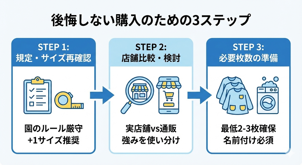 ◆後悔しない購入のためのステップ概要図