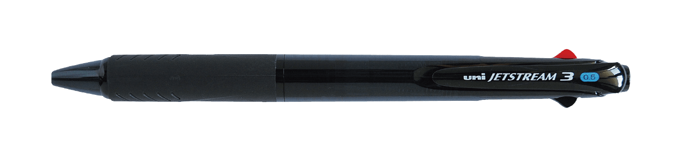 ジェットストリーム 3色ボールペン SXE3-400-05 透明ブラック